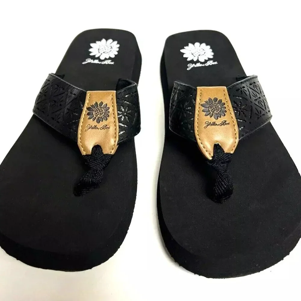 Yellow Box Womens Griselda Sandal Black Size 7.5 M - Picture 3 of 6